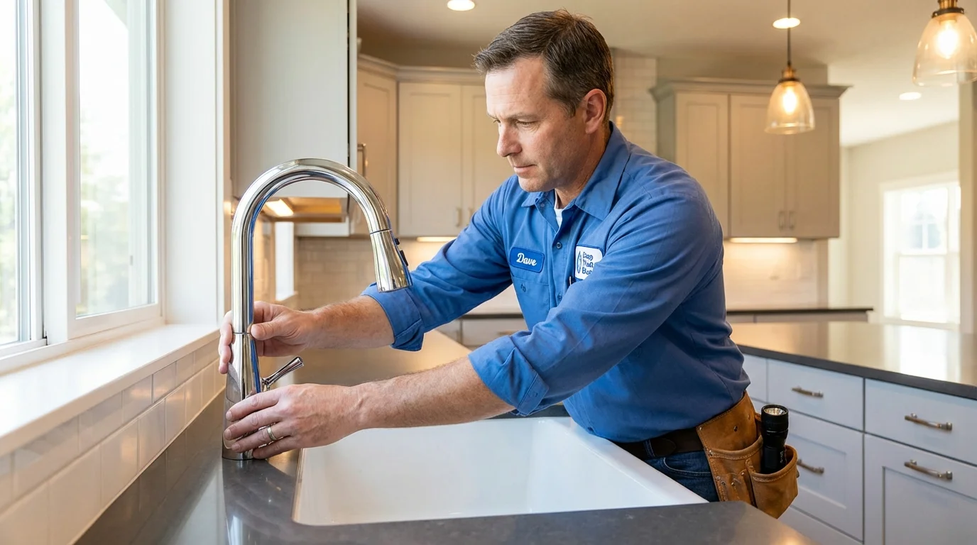 Kitchen faucet installation by Johns Plumbing LLC in Kaysville